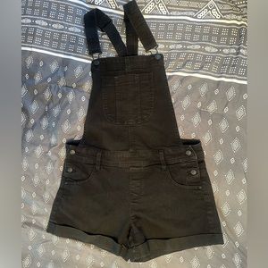 Wallflower black overall shorts